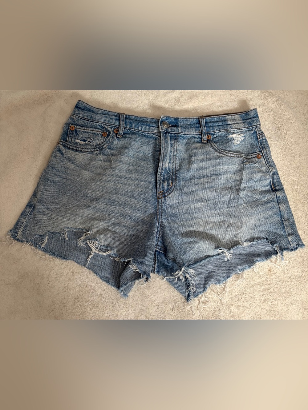 American Eagle Jean Shorts | Light Wash | Size 10